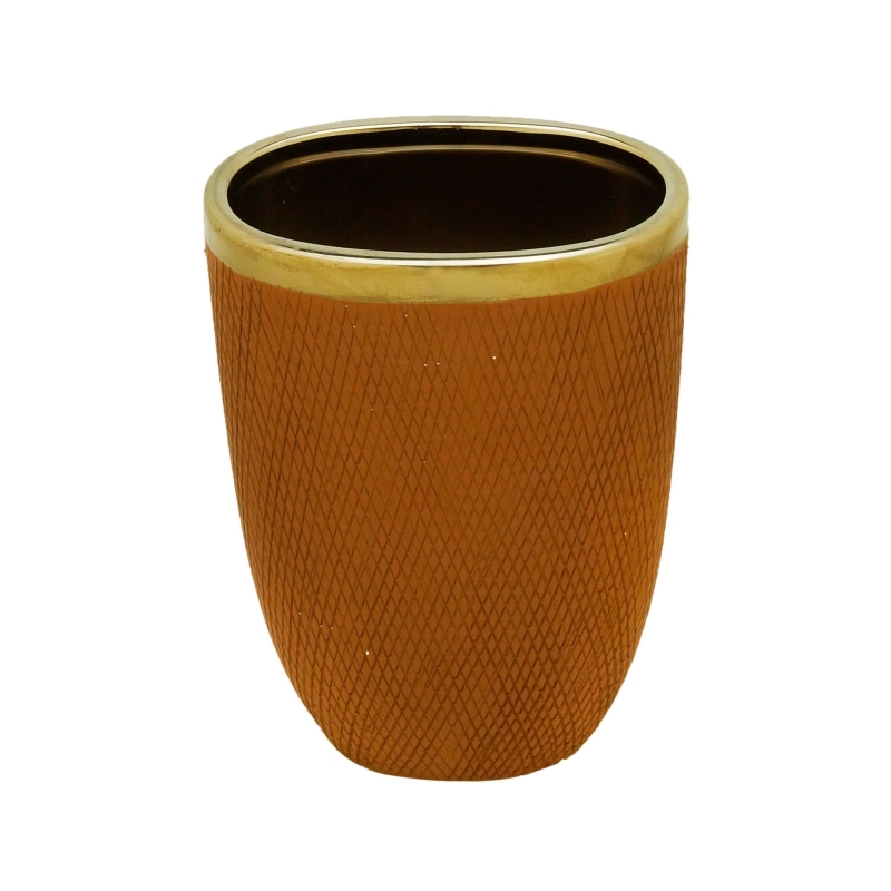 VASO MARROM 17X10X25CM