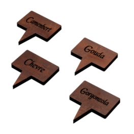 PLACAS P/ QUEIJO STRONG 4 PCS 5,5X6CM