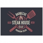TABUA RETANGULAR STEAK VIDRO 40X30CM