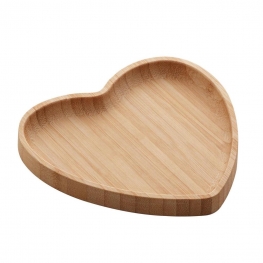 BANDEJA BAMBU HEART 17X16,5X1,5CM-LYOR