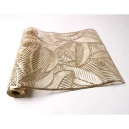 TRILHO FOLHA BANANEIRA DOURADO 1,80X33CM-LYOR